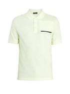 Matchesfashion.com Berluti - Contrast Trim Cotton Blend Piqu Polo Shirt - Mens - Green