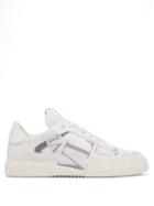 Matchesfashion.com Valentino Garavani - Vl7n Logo-embossed Leather Trainers - Womens - White