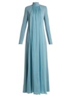 Lanvin Gathered Silk-georgette Gown