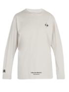 Matchesfashion.com Marcelo Burlon - Logo Print Long Sleeved T Shirt - Mens - Light Grey