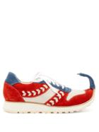 Matchesfashion.com Loewe - Dinosaur Turn Up Suede Trainers - Womens - Red White