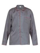 Matchesfashion.com All At Sea - Wave Print Silk Satin Pyjama Top - Mens - Blue