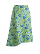 Matchesfashion.com Jil Sander - Falsetto Floral Brocade Wrap Skirt - Womens - Green Multi