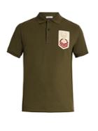 Valentino Chest-appliqu Cotton Polo Shirt