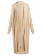 Matchesfashion.com Ryan Roche - Long Cashmere And Silk Cardigan - Womens - Cream