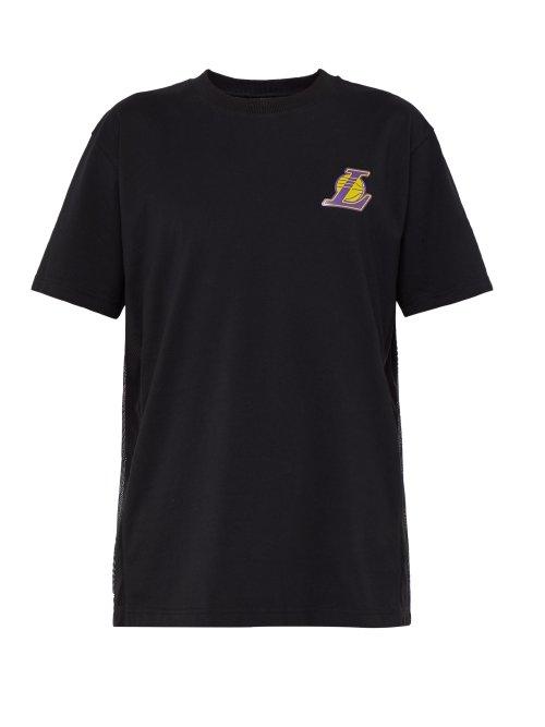 Matchesfashion.com Marcelo Burlon - Lakers Cotton Jersey T Shirt - Mens - Black Multi