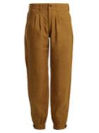 Chufy X Aux Charpentiers Tapered-leg Linen Trousers