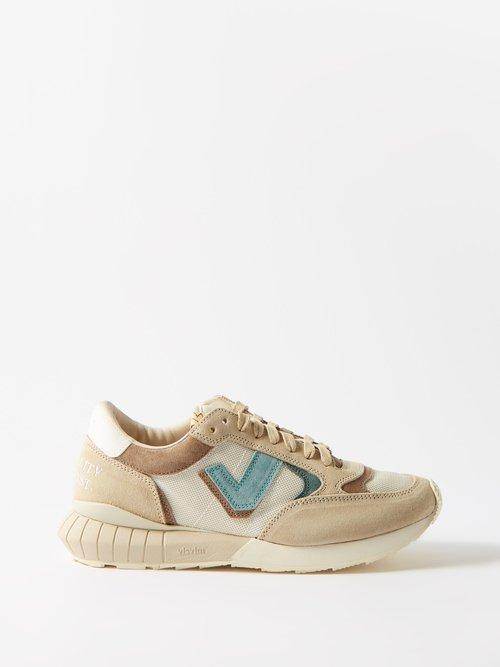 Visvim - Dunand Nubuck-leather Trainers - Mens - Sand