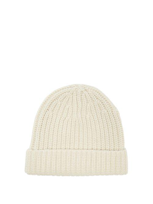 Matchesfashion.com Joseph - Ribbed Wool Beanie Hat - Womens - Ivory
