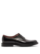 Matchesfashion.com Gucci - Beyond Web Stripe Leather Derby Shoes - Mens - Black