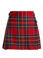 Christopher Kane Tartan Wool Mini Skirt