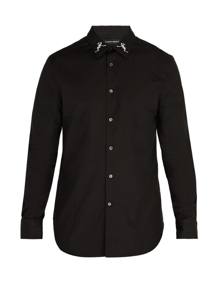 Alexander Mcqueen Dancing Skeleton Collar Shirt