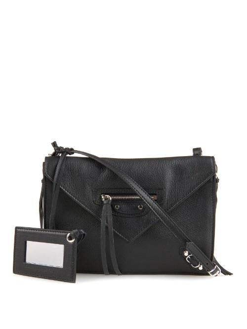 Balenciaga Papier Classic Zip-around Leather Cross-body Bag