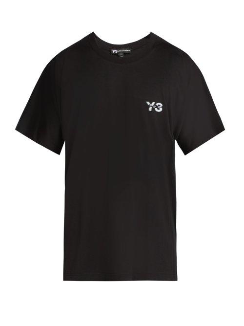 Matchesfashion.com Y-3 - M Signature Cotton T Shirt - Mens - Black