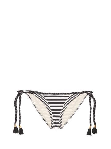 Matchesfashion.com Paolita - Mayflower Tie Side Bikini Briefs - Womens - Black White