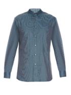 Brioni Micro-checked Cotton Shirt