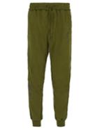 Haider Ackermann Floral-embroidered Cotton Track Pants