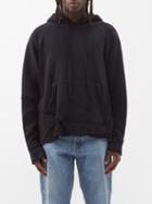 Greg Lauren - Fragment Distressed Jersey Hooded Sweatshirt - Mens - Black