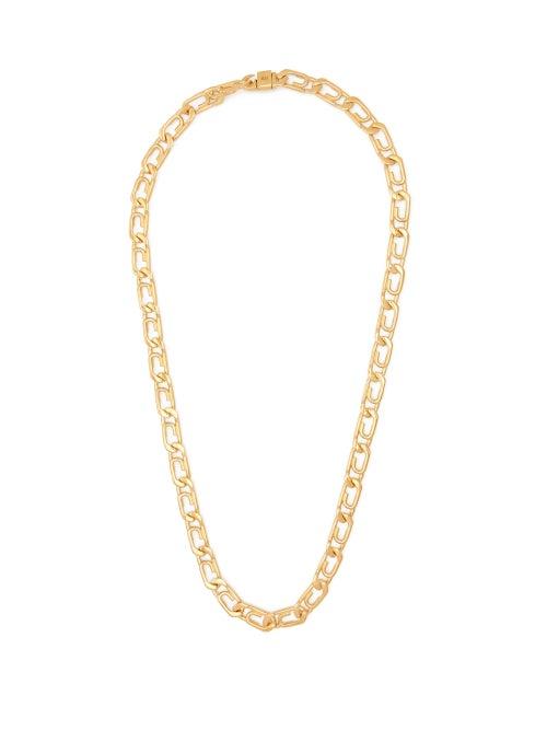 Matchesfashion.com Hillier Bartley - Paperclip Link Brass Necklace - Womens - Gold