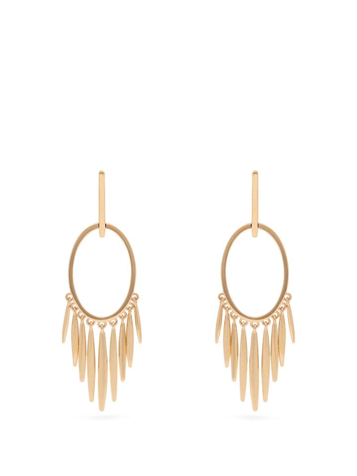 Ileana Makri Grass Sunset 18kt Gold Earrings