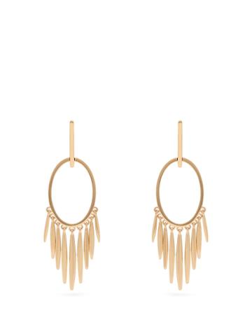 Ileana Makri Grass Sunset 18kt Gold Earrings