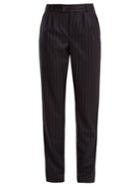 A.p.c. Keaton Pinstriped Brushed-wool Trousers