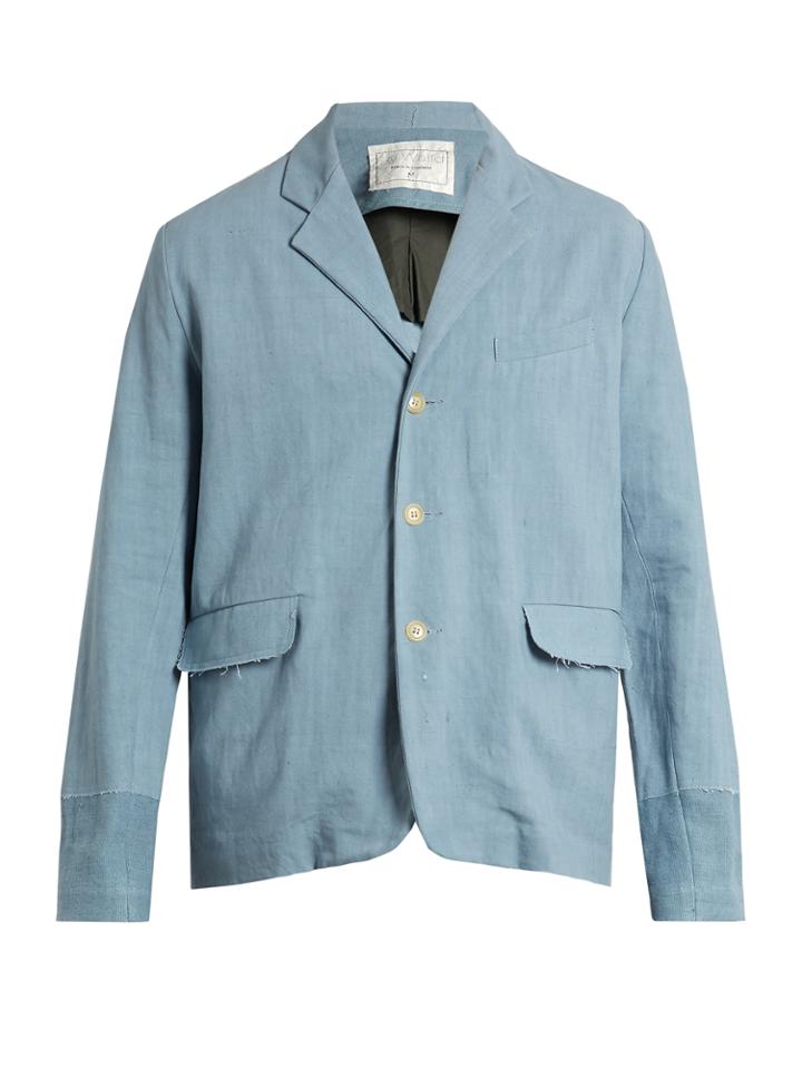 By Walid Edward Single-breasted Antique-linen Jacket
