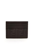 Fendi Logo-embossed Leather Cardholder
