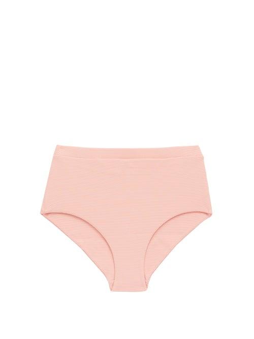 Matchesfashion.com Cossie + Co - The Gemma High-rise Bikini Briefs - Womens - Light Pink