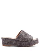 Carrie Forbes Nadia Raffia Flatform Mules