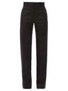 Matchesfashion.com Vetements - High-rise Wool-blend Trousers - Womens - Black