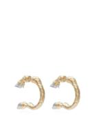 Matchesfashion.com Burberry - Horse Hoof Open Hoop Earrings - Womens - Gold Multi