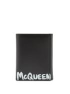Alexander Mcqueen - Logo-print Leather Wallet - Mens - Black