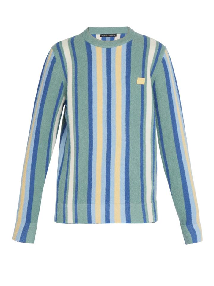 Acne Studios Nalon Striped Towelling Sweatshirt