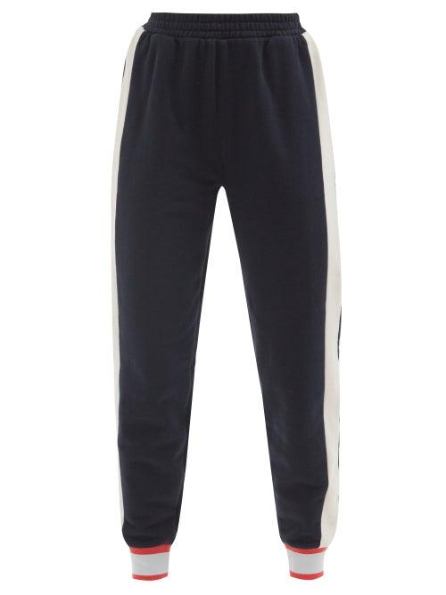 Matchesfashion.com The Upside - Scandi Major Striped Jersey Track Pants - Womens - Navy White