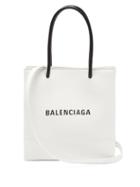 Matchesfashion.com Balenciaga - Shopping Small Textured-leather Cross-body Bag - Womens - White