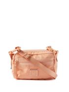 Acne Studios - Akila Face-plaque Canvas Cross-body Bag - Womens - Light Pink