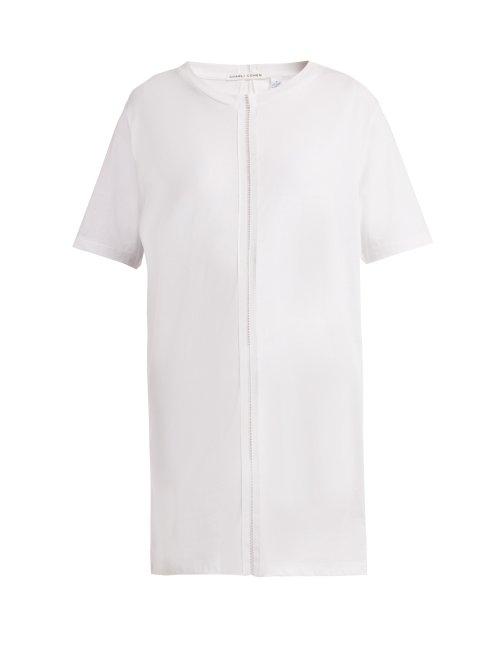 Matchesfashion.com Charli Cohen - Ladder Trim Cotton T Shirt - Womens - White
