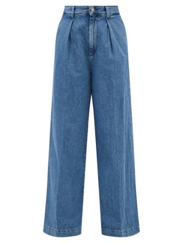 Made In Tomboy - Enea High-rise Wide-leg Jeans - Womens - Blue