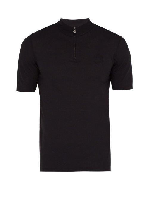 Matchesfashion.com Iffley Road - Sidmouth Half Zip T Shirt - Mens - Black