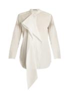 Acne Studios Bianca Scarf-neck Cotton-poplin Shirt