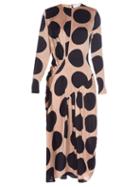 Stella Mccartney Large Polka-dot Print Long-sleeved Dress