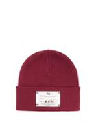 Matchesfashion.com Y-3 - Logo Ribbed Cotton Beanie Hat - Mens - Red