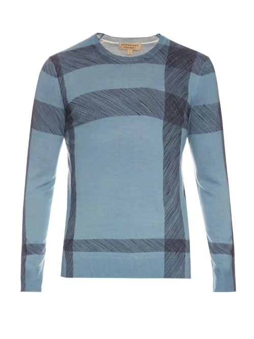 Burberry London Thompsons Crew-neck Wool Sweater