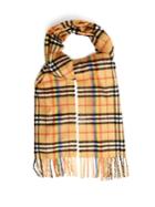 Burberry Vintage Check Rainbow-stripe Cashmere Scarf