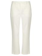 Matchesfashion.com Adam Lippes - Cropped Stretch Cady Tuxedo Trousers - Womens - Ivory