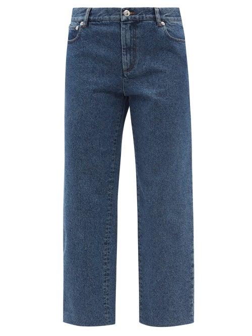 A.p.c. - New Sailor High-rise Cropped Straight-leg Jeans - Womens - Mid Denim