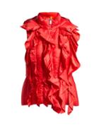 Matchesfashion.com 4 Moncler Simone Rocha - Marianne Ruffled Gilet - Womens - Red