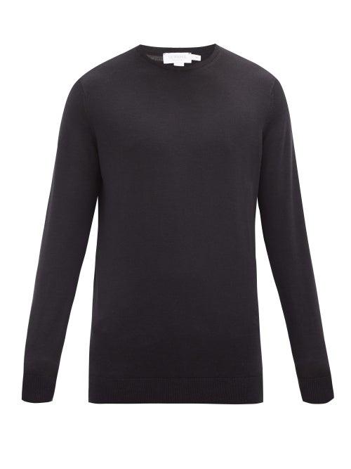 Matchesfashion.com Sunspel - Merino-wool Sweater - Mens - Black