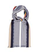 Matchesfashion.com Loewe - Rainbow Striped Scarf - Mens - Blue Multi